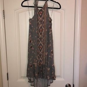 High to low halter dress